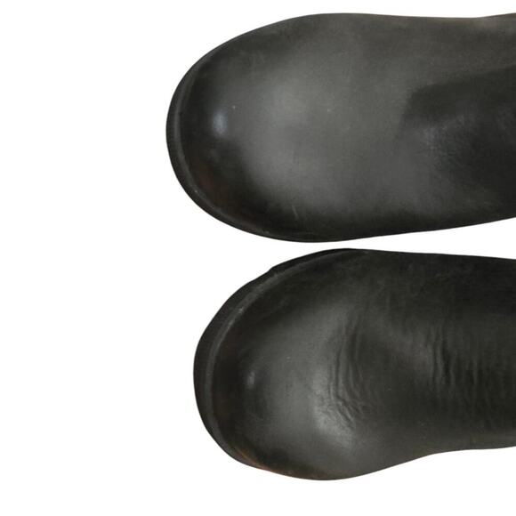 Sorel Wedge Side Zip Bootie Black Womens 6.5 Leather - Picture 3 of 6